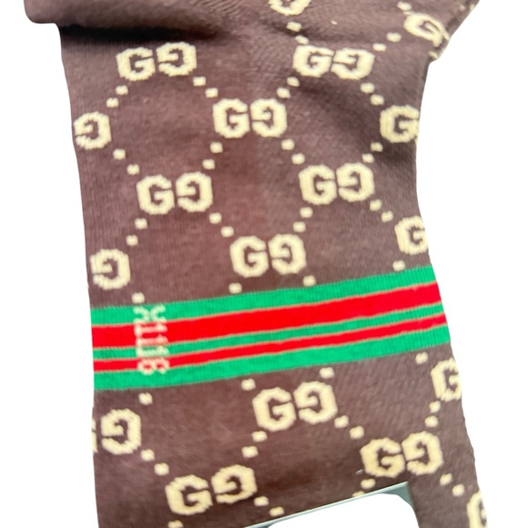 NWT 2 Pair Gucci Outlet Men's Black and Brown Socks - Picture 3 of 5